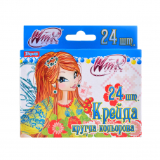 Крейда кольорова кругла 24 шт. "Winx"