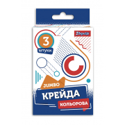 Крейда кольорова 1Вересня Geometry JUMBO 3 шт