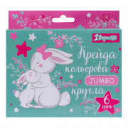 Крейда кольорова 1Вересня Bunny JUMBO 6 шт