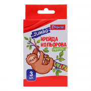 Крейда кольорова 1Вересня Zoo Land, 3 шт, JUMBO