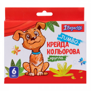 Крейда кольорова YES Zoo Land 6 шт JUMBO