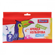 Крейда кольорова 1Вересня "Zoo Land" 9 шт JUMBO