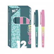 Ручка гелева Yes пиши-стирай Gradient Fusion 0,7 мм фіолетова