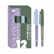 Ручка гелева Yes пиши-стирай Fusion 0,7 мм синяя