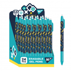 Ручка гелева Yes пиши-стирай Ukraine 0.5 мм синя автоматична