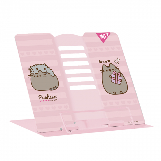 Підставка для книг Yes Pusheen  метал рожева