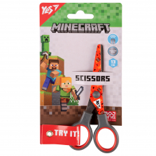 Ножницы Yes Minecraft 13см с принтом на лезвии червоні