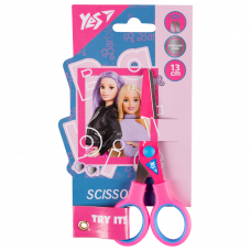 Ножницы Yes Barbie 13см с принтом на лезвии