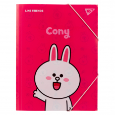 Папка на гумці YES A4 Line Friends Cony