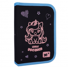 Пенал твердий одинарний з двома клапанами Yes Cute Unicorn HP-04