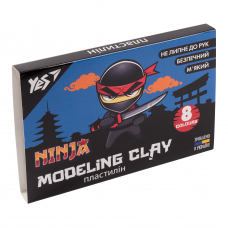 Пластилін YES Ninja 8 кольорів 160 г