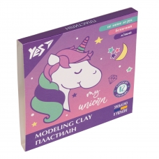 Пластилін YES Glamour 12 кольорів 240 г