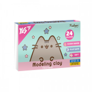 Пластилін Yes Pusheen 24 кольори 480 г