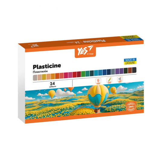 Пластилін Yes O’range Line 24 кольорів 480г