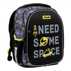 Рюкзак шкільний каркасний 1Вересня S-107 Space чорний