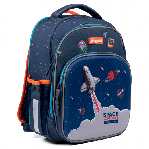 Рюкзак шкільний каркасний 1Вересня S-106 Space синій