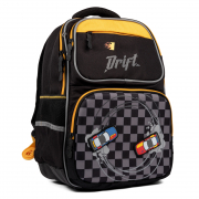Рюкзак шкільний напівкаркасний 1Вересня S-105 Maxdrift чорний/жовтий