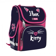 Рюкзак шкільний каркасний Smart PG-11 I love kitty