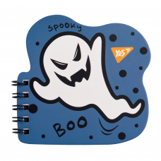 Блокнот YES А7/24 подв. спіраль "Spooky", фігурний