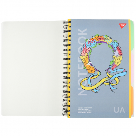 Зошит для записів YES Notebook UA А4 144 аркуша пластикова обкладинка