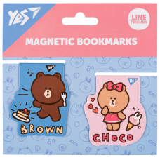 Закладки магнітні Yes Line Friends Brown and Choco, 2шт