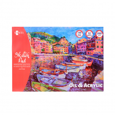 Альбом для ескізів Santi олійними і акриловими фарбами, 200 г/м2, А5, 12 арк.