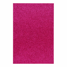 Фоаміран ЕВА яскраво-рожевий з гліттером, 200*300 мм, товщина 1,7 мм, 10 листів