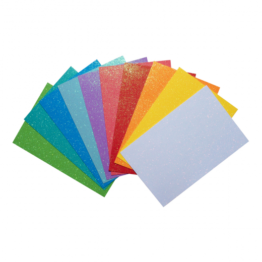 Набір Фоаміран ЕВА з гліттером "Fashion colors", 10 кольорів, А4, товщина 1,7 мм.