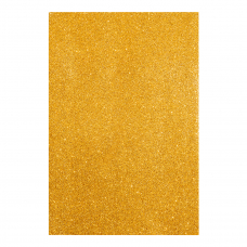 Фоаміран ЕВА золотий з гліттером, з клейовим шаром, 200*300 мм, товщина 1,7 мм, 10 листів
