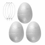 Пінопластові заготовки SANTI Яйце 3 штуки 6 см