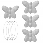 Пінопластові заготовки SANTI Метелики 4 штуки 8 см