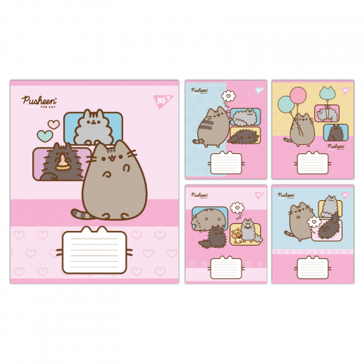 Зошит учнівський шкільний Yes Pusheen Funny А5 12 аркушів лінія