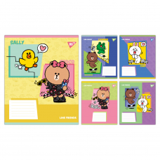 Зошит учнівський шкільний Yes Line Friends Funny А5 12 аркушів лінія