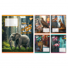 Зошит учнівський загальний Yes The wild in the city А5 96 аркушів лінія