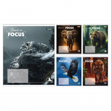 Зошит учнівський шкільний 1 Вересня Beasts in Focus А5 24 аркушів лінія