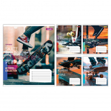 Зошит учнівський шкільний 1 Вересня Skateboarding А5 24 аркушів клітинка