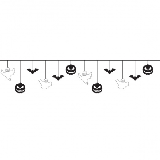 Гірлянда пап. фігурна Yes! Fun Хелловін Halloween mix 12 фігурок 3м