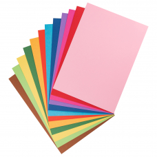 Набор цветного картона тонированного в массе А4 (12 листов)