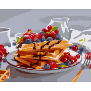 Картина за номерами SANTI Спокусливий сніданок 40*50 см