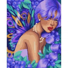 Алмазна мозаїка SANTI Лілова фея 40*50см на підрамнику ©pollypop92