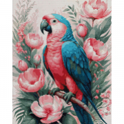 Алмазна мозаїка SANTI Рожевий папуга, 40*50 см.