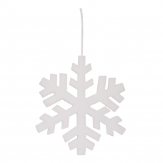Сніжинка декоративна Novogod'ko, 30 cм, біла, поліестер