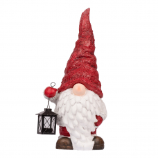 Новорічна декоративна фігура Novogod'ko "Дід Мороз в ковпаку з ліхтариком", 54 см