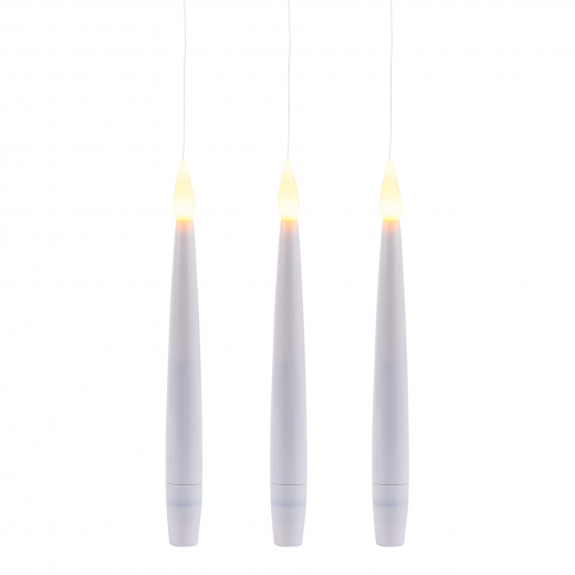 Набір свічок Novogod'ko "Свічки, що літають", з пультом, 15см, 3 шт., LED