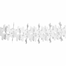 Гірлянда пап.3D Novogod'ko Сніжинки 4м біла