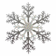 Сніжинка декоративна Novogod'ko, 21 см, пластик