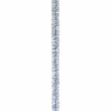 Мішура Novogod'ko Флекс (срібло) (MP-001) діаметр 2,5 см, 2 м