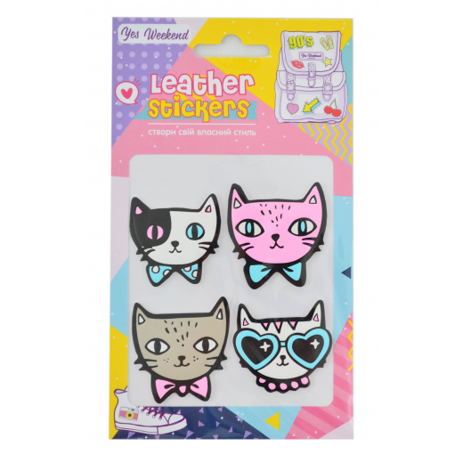 Набір наклейок YES Leather stikers Cats