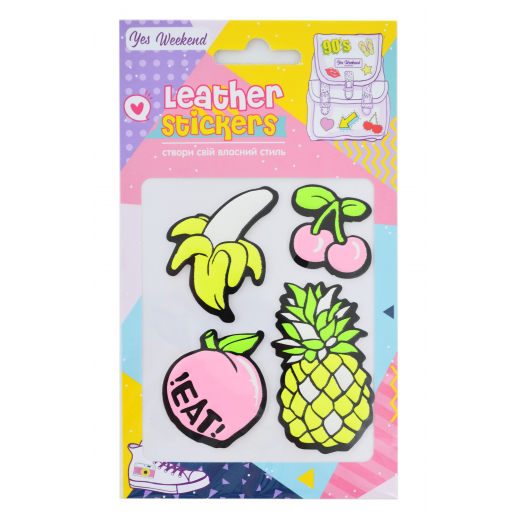 Набір наклейок YES Leather stikers Exotic fruits