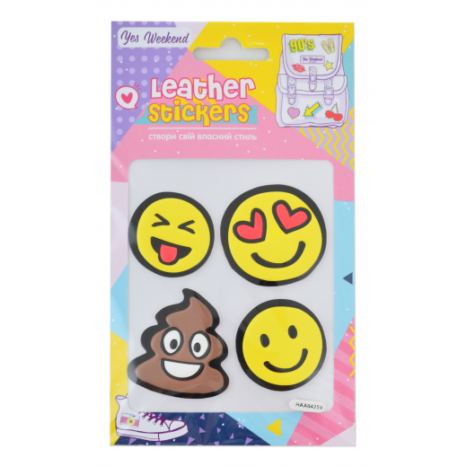 Набір наклейок YES Leather stikers Smile
